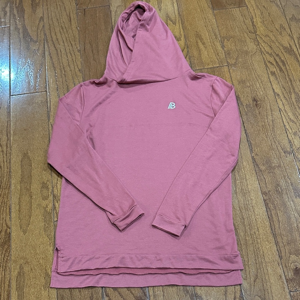 Built mauve Pink Hooded Long Sleeve hoodie